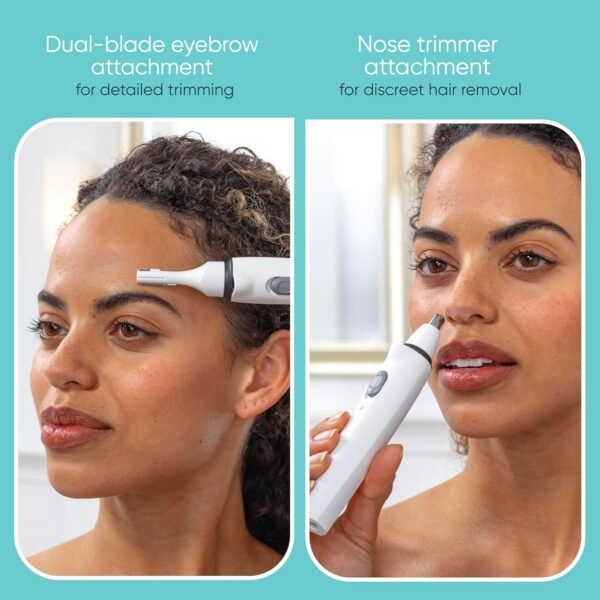 Conair GIRLBOMB All-in-One Face/Body Trimmer and Shaver Set for Women, Wet/Dry, Rechargeable - Image 5