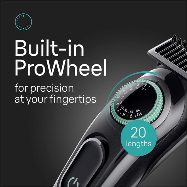 Braun All-In-One Style Kit Series 3 3430, 3-in-1 Trimmer for Men with Beard Trimmer, Ear & Nose Trimmer, Hair Clippers, Ultra-Sharp Blade, 20 Length Settings, Washable - Image 7