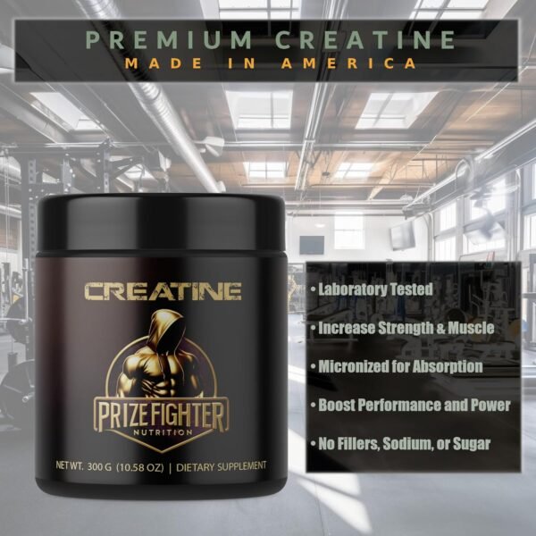 Creatine Monohydrate Unflavored | 300g | for Energy Production and Muscle Gain | Made in The USA - Image 6