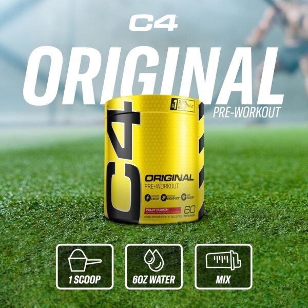 C4 Original Pre Workout Powder Fruit Punch - Vitamin C for Immune Support - Sugar Free Preworkout Energy for Men & Women - 150mg Caffeine + Beta Alanine + Creatine - 60 Servings - Image 8