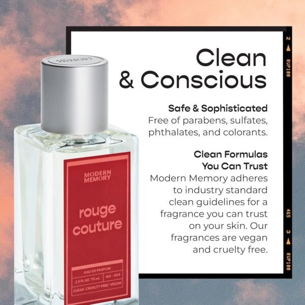 Rouge Couture Eau de Parfum for Women, Notes of Sparkling Cassis & Raspberry, Safe for Sensitive Skin, Luxury Fragrance By Modern Memory, 2.5 fl oz - Image 4