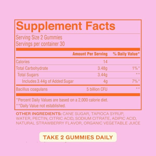 Cheeky Bonsai Balanced Babe Probiotic Gummies for Women, Juicy Strawberry Flavor 60 Count, Probiotic for Women, Urinary Tract Health, Vaginal Health, and pH Balance, 5 Billion CFUs - Image 5