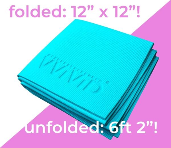VViViD Folding Travel Yoga & Exercise Mat, With Water-Proof Carry Bag - Image 4