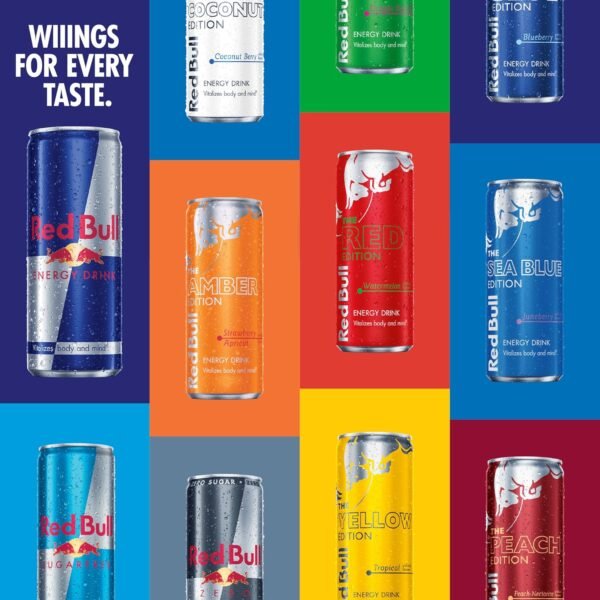 Red Bull Sugar Free Energy Drink with 151mg Caffeine plus Taurine & B Vitamins, 16 Fl Oz, Pack of 12 Cans - Image 8