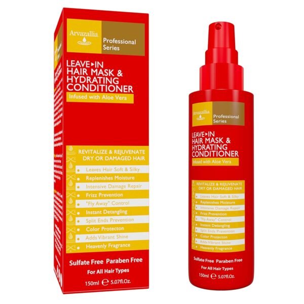 Arvazallia Leave-in Hair Mask and Hydrating Conditioner Spray for Dry or Damaged Hair - Professional Grade Leave-in Conditioner and Moisturizer - Image 2