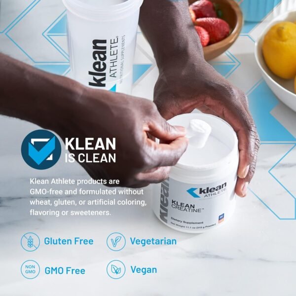 Klean ATHLETE Klean Creatine - Supports Muscle Strength, Performance & Recovery from Strenuous Exercise* - NSF Certified for Sport - 11.1 Ounces - Unflavored - Image 4