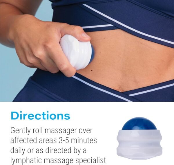 Lymphatic Drainage Massager, Massage Roller Ball, Fibro Roller for Fibrosis Treatment, Liposuction, 360 Lipo, Tummy Tuck & BBL Post Surgery Recovery, Body Roller - Image 6