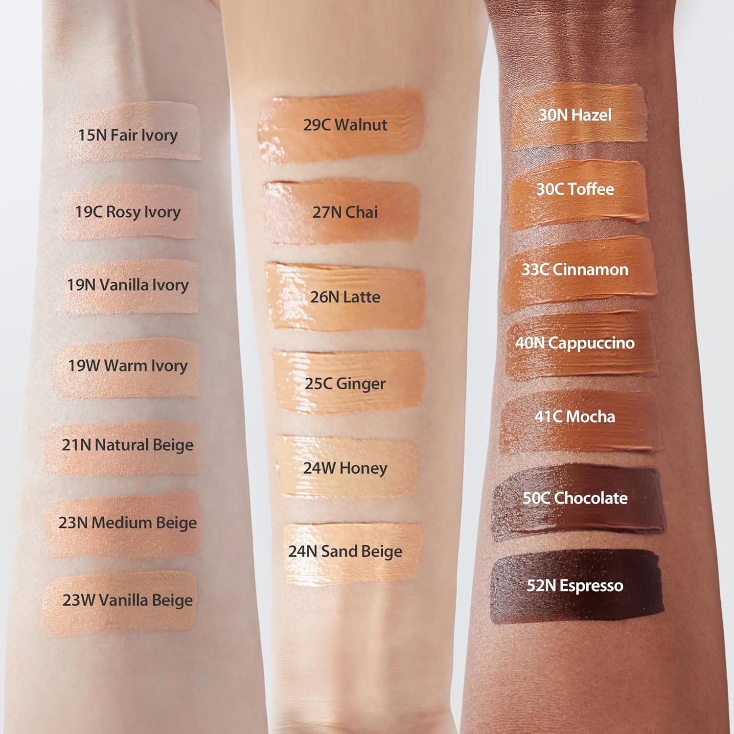 milktouch Cushion Foundation, 24H Flawless Skin, Radiant Shine, No Oxidation, Long-Lasting, Non-Creasing, 60% Hydrating Skincare Infused Korean Foundation, Valentines Gifts (30N Hazel) - Image 7