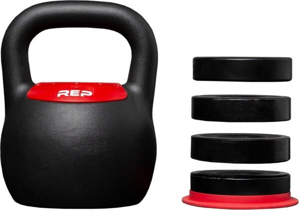 Rep Fitness Adjustable Kettlebell with Matte Powder Coating – Quickly Select From Multiple KG or LB Weight Options for HIIT and Cross-Training Workouts - Image 2