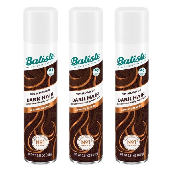 Batiste Dark Dry Shampoo, Waterless shampoo, 3.81oz 3 pack - Image 2