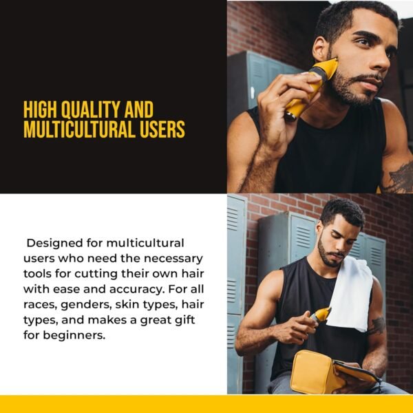 Clipper & Grooming Set for Men, Cordless Hair & Beard Trimmer, Quiet, Titanium Plated, Waterproof, Won’t Get Hot & Blades Stay Sharp, The Cut Buddy - Image 10