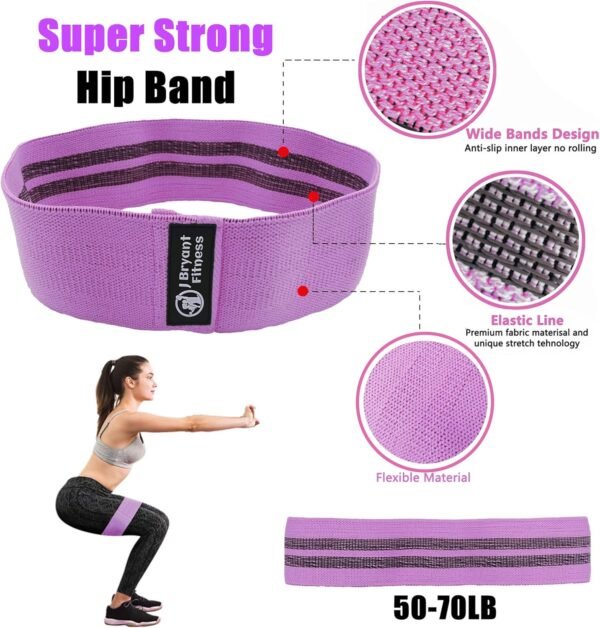 J Bryant Barbell Pad Set with 2 Ankle Straps for Cable Machines Hip Resistance Band Weight Lifting Straps Thick Cushion Hip-Thrusts Pad with Carry Bag for Squats Bench Press Workout - Image 4