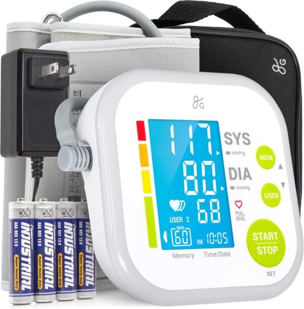 Greater Goods Blood Pressure Monitor - Complete BP Machine Kit with Wall Adapter and Premium Comfort Cuff, Designed in St. Louis - Image 2
