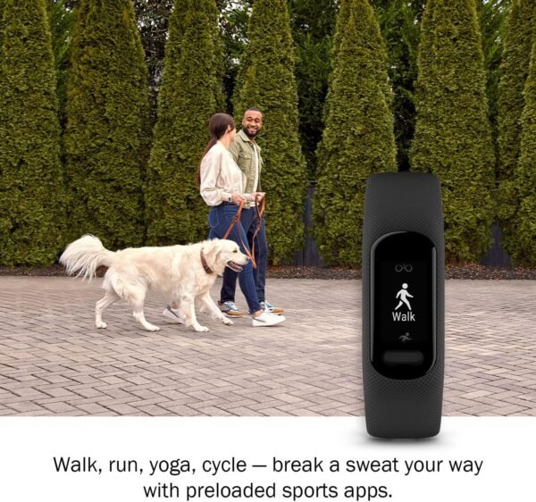 Garmin vivosmart 5 Fitness Tracker, Long-Lasting Battery, Wrist Heart Rate, Sleep Tracking, Smart Notifications, Compatible with Phone GPS | Signature Series Charger Bundle - Image 4