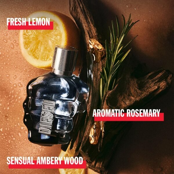 Diesel Only the Brave Eau de Toilette Spray Cologne for Men, Notes of Lemon, Rosemary, and Sensual Ambery Wood, Fresh and Powerful Fragrance, Long-Lasting, 1.7 FL. Oz. - Image 4