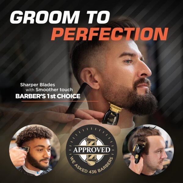 Fagaci Professional Hair Clippers for Men Set Turbo Power with Precise Cutting, Barber Clippers for Hair Cutting, Cordless Hair Clippers and Trimmers Set, Maquina de Cortar Cabello, Haircut Barber Kit - Image 10