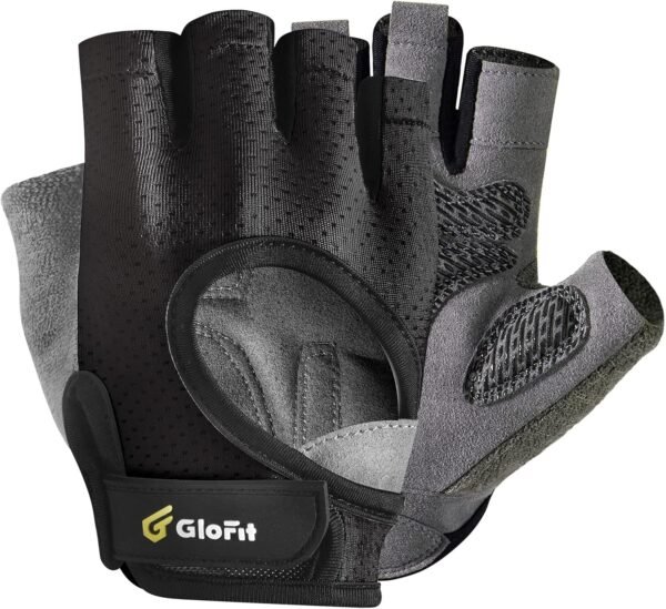 Workout Gloves for Women and Men, Weight Lifting Gloves Anti-Slip Padded Palm, Light Weight Fingerless Powerlifting Fingerless Gym Gloves for Exercise, Fitness, Training, Cycling - Image 2