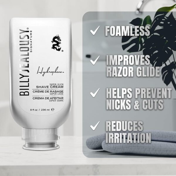 Billy Jealousy Hydroplane Foamless Super-Slick Mens Shave Cream - Image 4