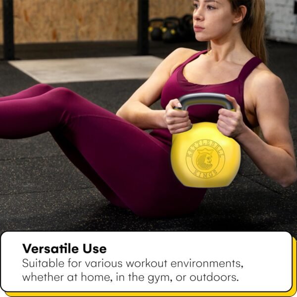 Kettlebell Kings Competition Kettlebells Weight (33mm handle) 4-32 KG | Hand weights Workout Gym Equipment & Strength training sets for Women & Men | Weights set for Home Gym - Image 5