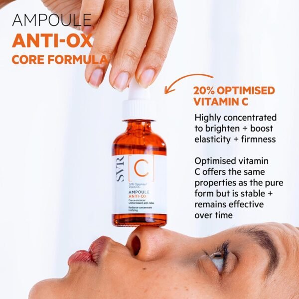 SVR Vitamin C Brightening Face Serum With 20% Optimized Vitamin C For Fine Lines, Uneven Skin Tone & Dull Skin. Improves Radiance & Firmness, 1 Fl.oz. - Image 4