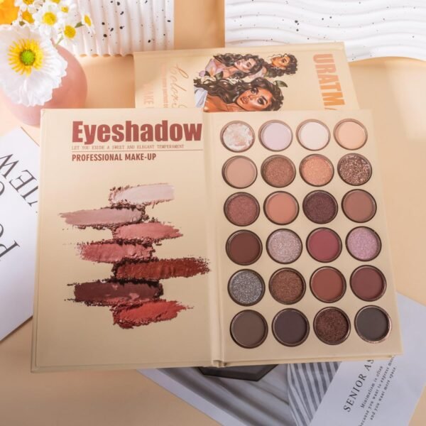 4-Layer Book-Style Foldable Makeup Palette Set | Portable & Long-Lasting | Contour Blush Highlight Eyeshadow, Professional 43 Shades, Suitable for Multiple Skin Tones & Makeup Looks, Gift Idea - Image 9