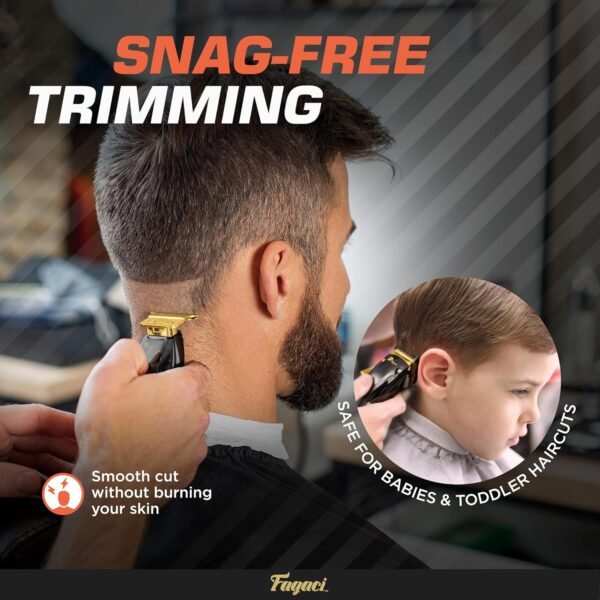 Fagaci Professional Hair Clippers for Men Set Turbo Power with Precise Cutting, Barber Clippers for Hair Cutting, Cordless Hair Clippers and Trimmers Set, Maquina de Cortar Cabello, Haircut Barber Kit - Image 8
