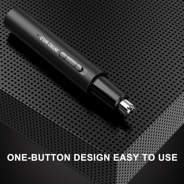 Nose Hair Trimmer for Men Metal Body Magnetic Cap Wet and Dry Nose Trimmer for Men Rechargeable Precise Trimming Low Noise - Image 5