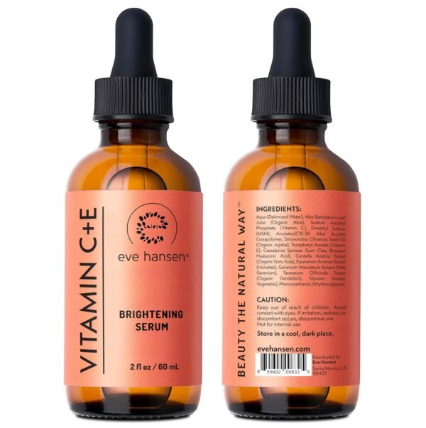 Eve Hansen Vitamin C Serum for Face - Facial Serum with Hyaluronic Acid, Vitamin E and Aloe Vera 2 oz - for softer, smoother, and more refined Skin - Image 10