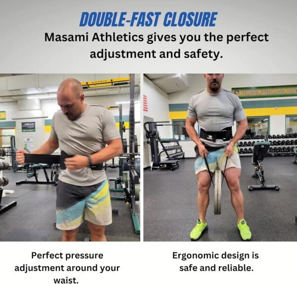 2-in-1 Weight Lifting Belt with Gloves - Self-Locking Weightlifting & Dip Set Belt with Rope & Gloves - Multi-Functional Belt for Lifting, Squats, Dips - Image 8