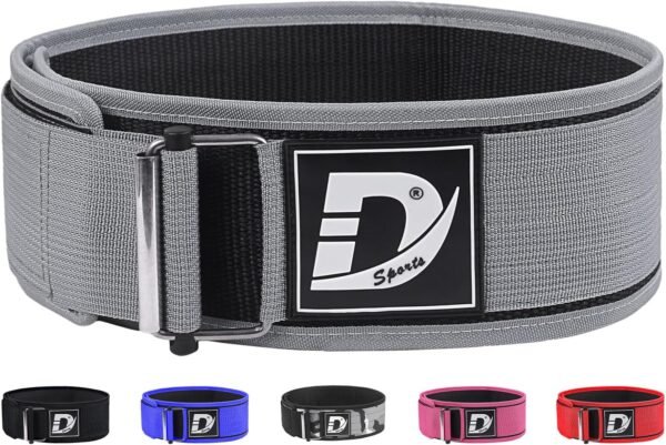 DEFY Self Locking Weight Lifting Belt – Premium Weightlifting Belt for Powerlifting, Bodybuilding, Cross Training & Back Support – Adjustable Workout Belt for Men & Women - Image 2