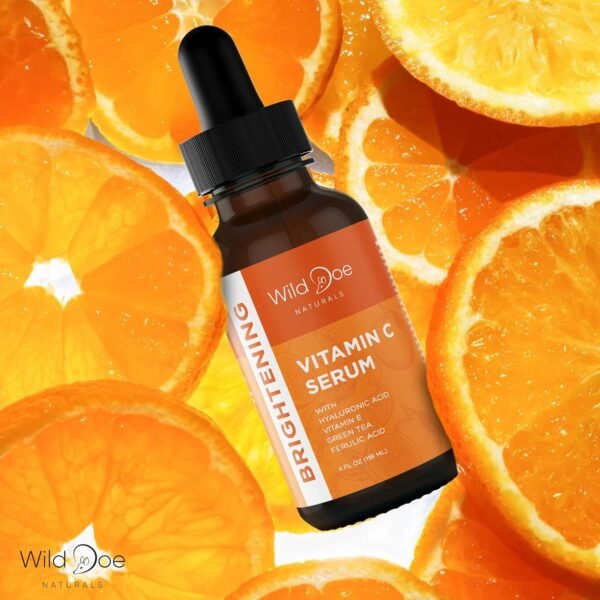 Vitamin C Serum for Face with Hyaluronic Acid - Firming Anti Aging Serum, Pore Minimizer, Acne Scars and Dark Spot Remover for Face - Vitamin C facial serum + Ferulic Acid, Vitamin E, Green Tea -4 oz - Image 9