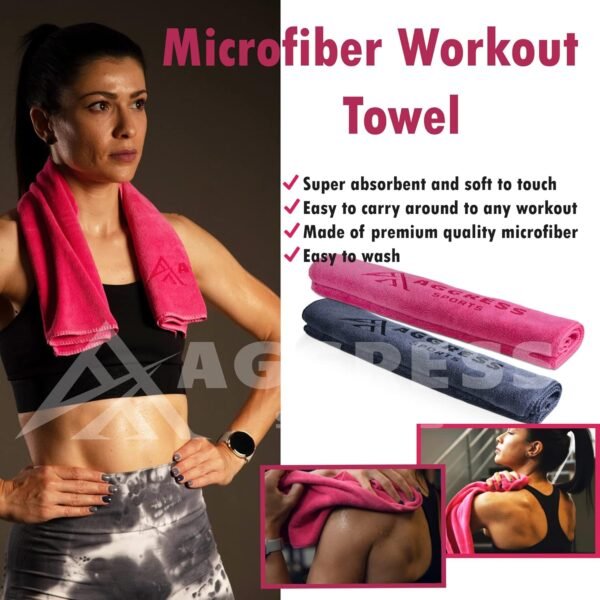 Premium Barbell Pad Set for Hip Thrusts - Squat Pad for Barbell Lunges, Bench Press, with 2 Gym Ankle Straps, Hip Resistance Bands – Gym Accessories for Women with Carry Bag, Towel - Image 8