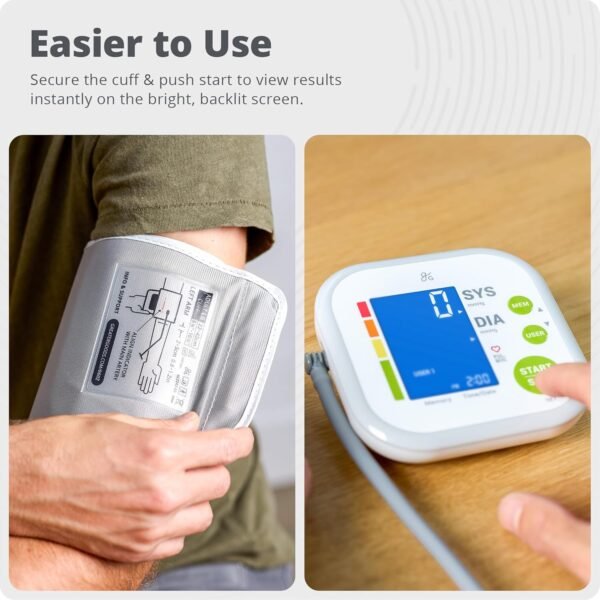 Greater Goods Blood Pressure Monitor - Complete BP Machine Kit with Wall Adapter and Premium Comfort Cuff, Designed in St. Louis - Image 5