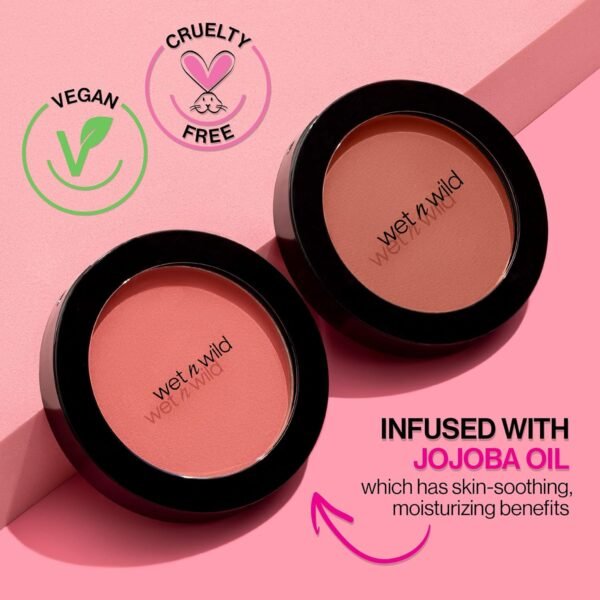 wet n wild Color Icon Blush, Effortless Matte Natural Sheer Glow & Seamless Blend, Luxuriously Infused Smooth Jojoba Oil, Cruelty-Free & Vegan - Nudist Society - Image 5