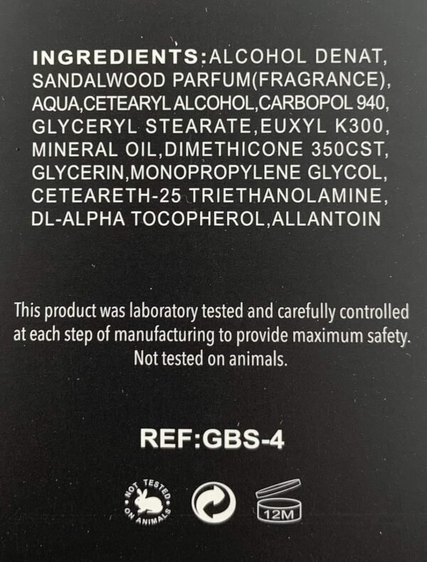 G.B.S After Shave Balm Set of 2 Lavender/Citrus and Sandalwood 5-Ounces Post Shave Balm - Image 4
