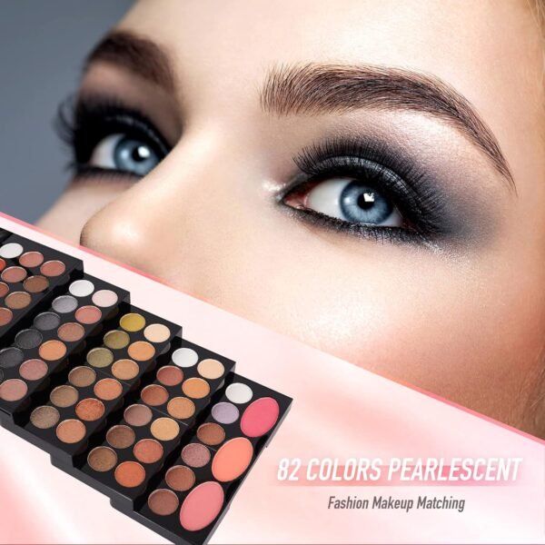 Eyeshadow Palette Cosmetics,Contour Palette Maquillaje Para Mujer,makeup Kit for Women Full Kit,With 142 Color Eyeshadow 3 Color Blush 3 Color Eyebrow Powder… - Image 4