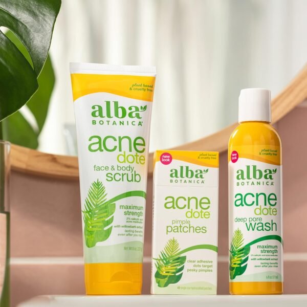 Alba Botanica Acnedote Maximum Strength Face & Body Scrub, 8 Oz - Image 8