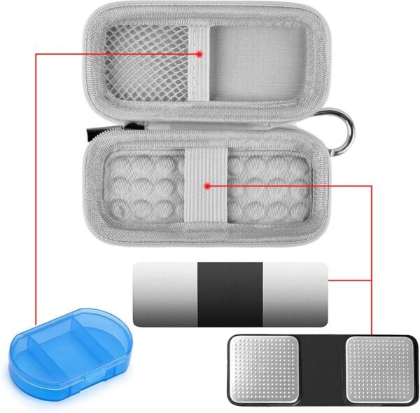 Heart Monitor Case Compatible with AliveCor Kardia Mobile ECG/for KardiaMobile 6L for Apple and Android Device - CASE ONLY (Black) - Image 6