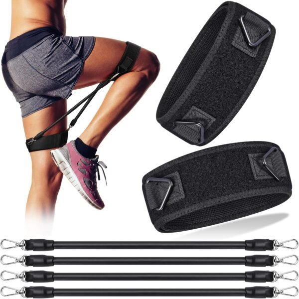 TOBWOLF Speed Agility Strength Leg Resistance Bands, Thigh Resistance Bands with Elastic Training Rope, Speed & Strength Leg Training Bands for Exercise Fitness Fast Sprinting, Running Power Agility - Image 2