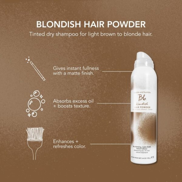 Bumble and bumble. Blondish Tinted Dry Shampoo | Volumizing, Root Coverage + Dry Cleanse | Blonde Tint, 4.4 Ounce - Image 5
