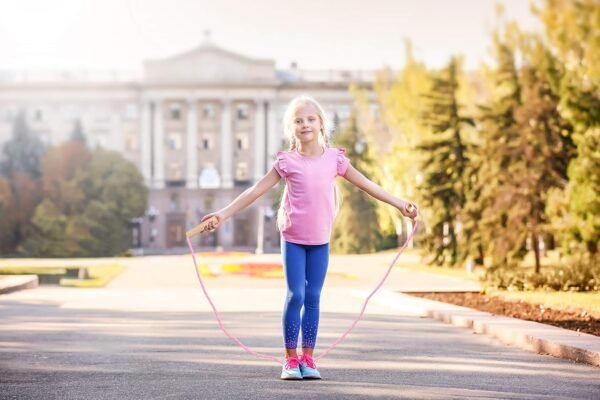 Cotton Jump Rope for Kids, Adjustable Toddler Skipping Rope with Wooden Handle, 2 Pack Student Jumping Rope for Outdoor Fun Activity, Exercise - Image 8