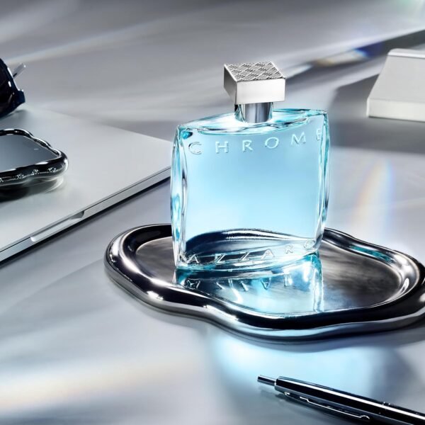 Azzaro Chrome Eau de Toilette - Fresh Aquatic Mens Cologne - Citrus, Woody, Musky Fragrance -Fresh Notes of Bergamot - Everyday Wear - Classic Summer Beach Scent - Luxury Perfumes for Men - Image 9