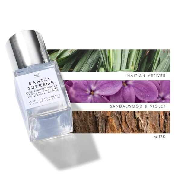 Le Monde Gourmand Santal Supreme Perfume Oil - 1 fl oz (30ml) - Fresh, Woody, Sophisticated Fragrance Notes - Image 4