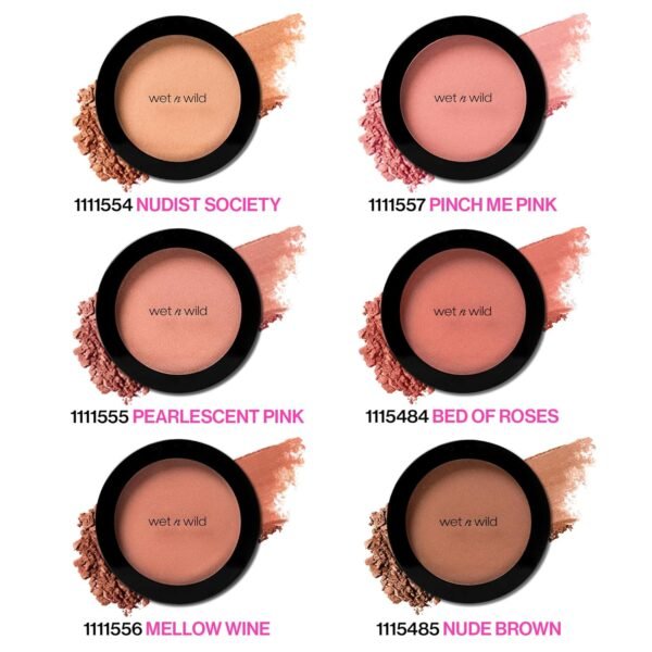 wet n wild Color Icon Blush, Effortless Matte Natural Sheer Glow & Seamless Blend, Luxuriously Infused Smooth Jojoba Oil, Cruelty-Free & Vegan - Nudist Society - Image 6