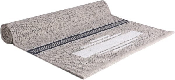 KD Cotton Yoga Mat Hand Woven Yoga Mat Eco Freindly Organic Handloom Mat Supreme Heavy Quality with Carry Strap- 24" x 72" - Image 3