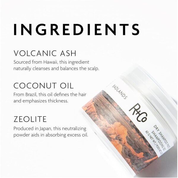R+Co Badlands Dry Shampoo Paste | Part Dry Shampoo, Part Styling Paste | Adds Texture, Absorbs Oil, Matte Finish | 2.2 oz - Image 5