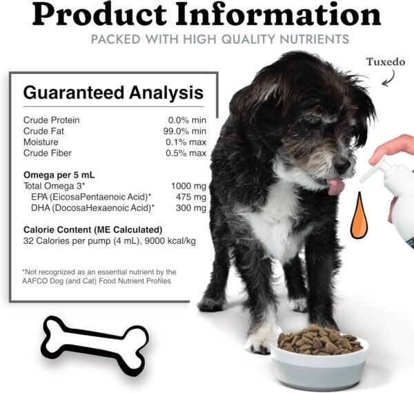 Fish Oil for Dogs - Healthy Skin & Coat, Salmon, Pollock, All Natural Supplement for Pets, Itching Scratching Allergy & Inflammation Defense, Omega 3 EPA DHA, Brain & Heart Health, 64 oz - Image 7