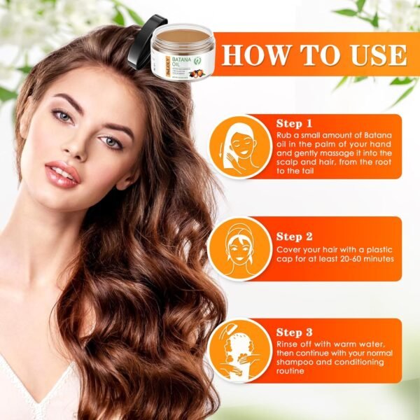 Dr. Sebi Batana Oil for Hair Growth 100% Pure, Unrefined Organic And Natural Batana Oil Paste From Honduras - Promotes Hair Growth And Prevents Loss For Men & Women - Image 6