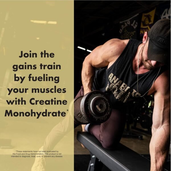 Anabolic Warfare Creatine Monohydrate, Post Workout Recovery, Increase Performance, Sustain Loading, Premium Creatine* (60 servings) - Image 8