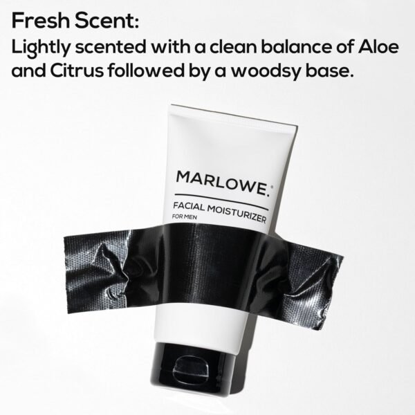 MARLOWE. No. 123 Men's Facial Moisturizer 6 oz, Lightweight Daily Face Lotion for Men, Includes Natural Extracts to Hydrate, Soothe & Restore, Light Aloe Citron Scent - Image 5